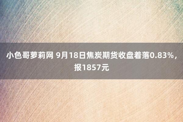 小色哥萝莉网 9月18日焦炭期货收盘着落0.83%，报1857元