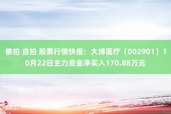 偷拍 自拍 股票行情快报：大博医疗（002901）10月22日主力资金净买入170.88万元