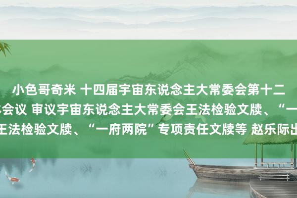 小色哥奇米 十四届宇宙东说念主大常委会第十二次会议举行第二次全体会议 审议宇宙东说念主大常委会王法检验文牍、“一府两院”专项责任文牍等 赵乐际出席会议