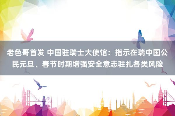 老色哥首发 中国驻瑞士大使馆：指示在瑞中国公民元旦、春节时期增强安全意志驻扎各类风险