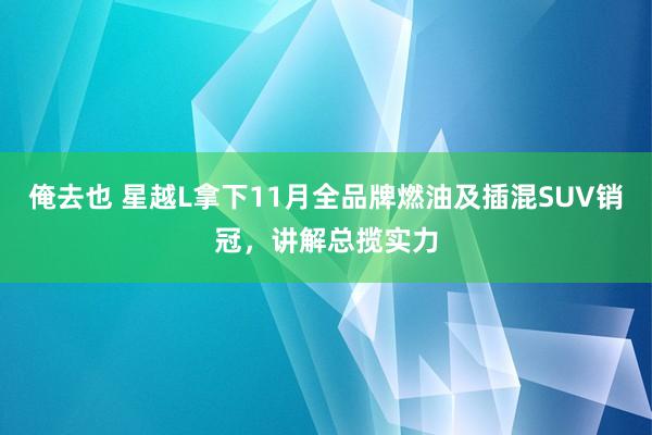 俺去也 星越L拿下11月全品牌燃油及插混SUV销冠，讲解总揽实力